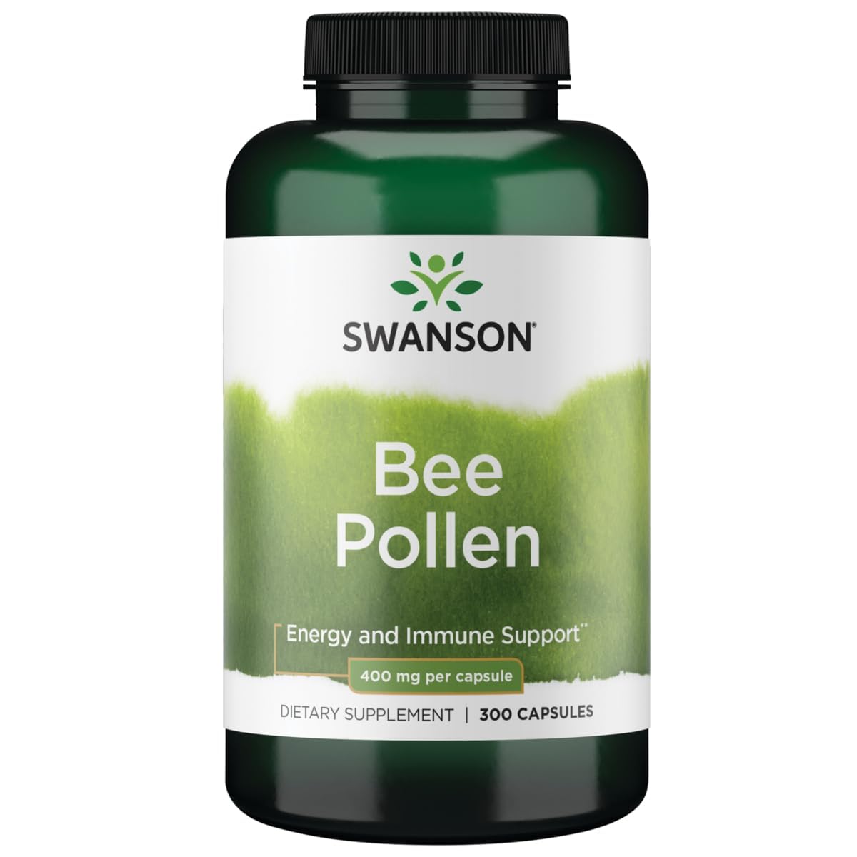 Swanson Premium Brand Bee Pollen 400 Milligrams Capsule 300 Capsules