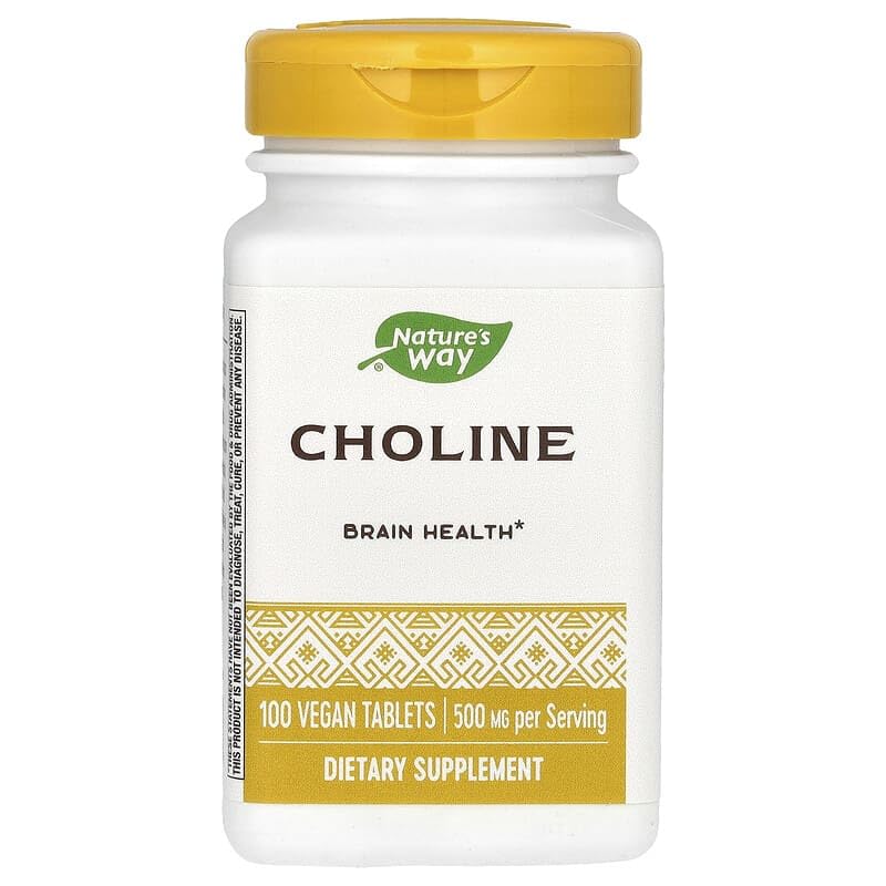 Nature's Way Choline 500mg Tablets 100