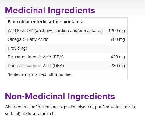Webber Naturals Omega-3 Extra Strength 700 mg EPA/DHA Super Concentrated Softgels, 100 Softgels