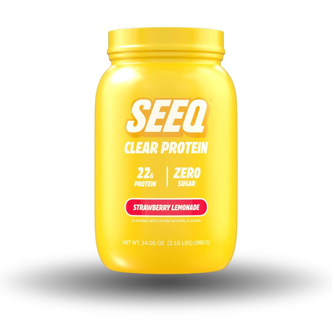 SEEQ Clear Protein Powder Strawberry Lemonade, 34.56 oz (2.16 lb)