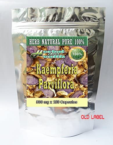 Generic Kaempferia Parviflora-Black Ginger-Black Galangal-krachai Dum in Thai 500 Mg Caplets, 180 Count