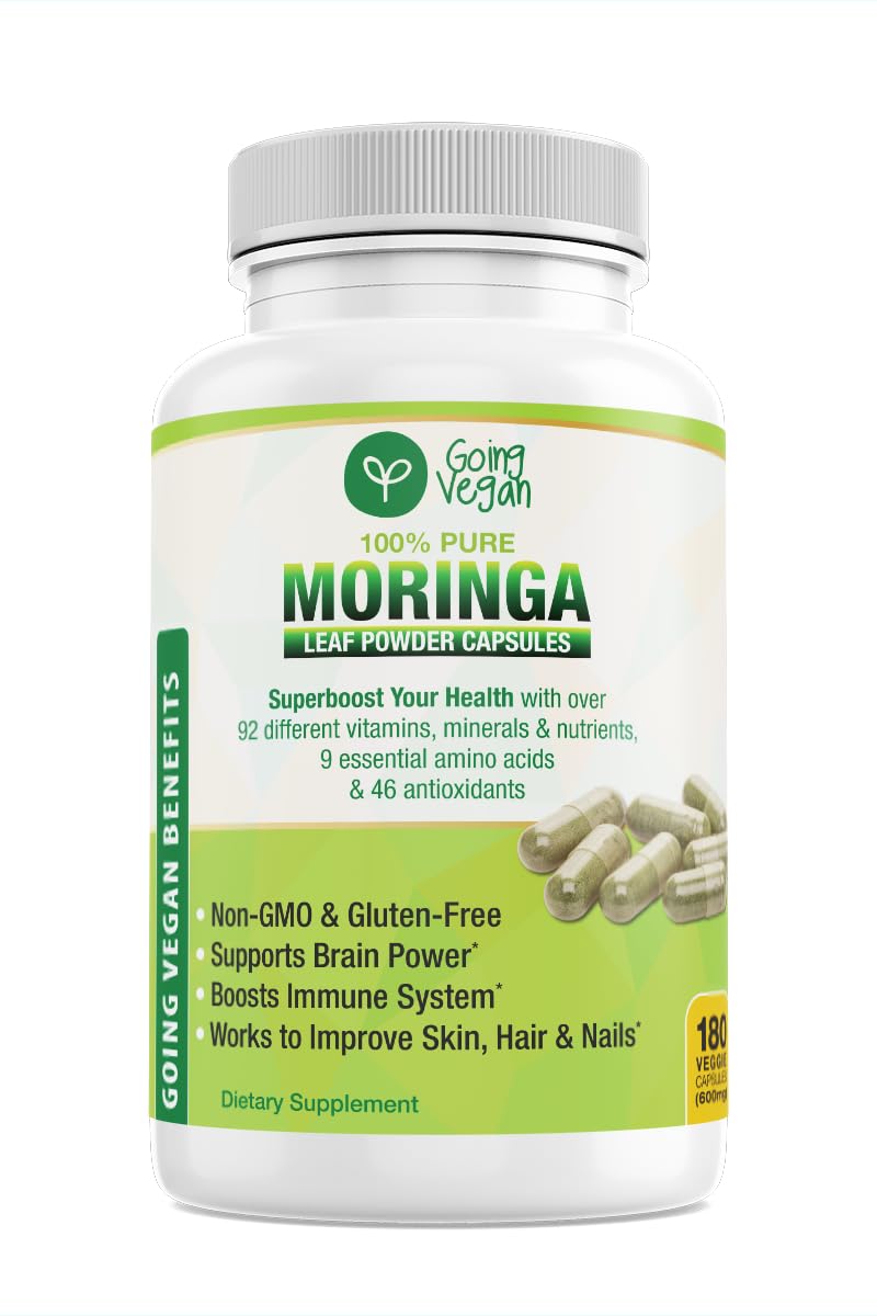 Going Vegan Moringa Capsules 180 Capsules