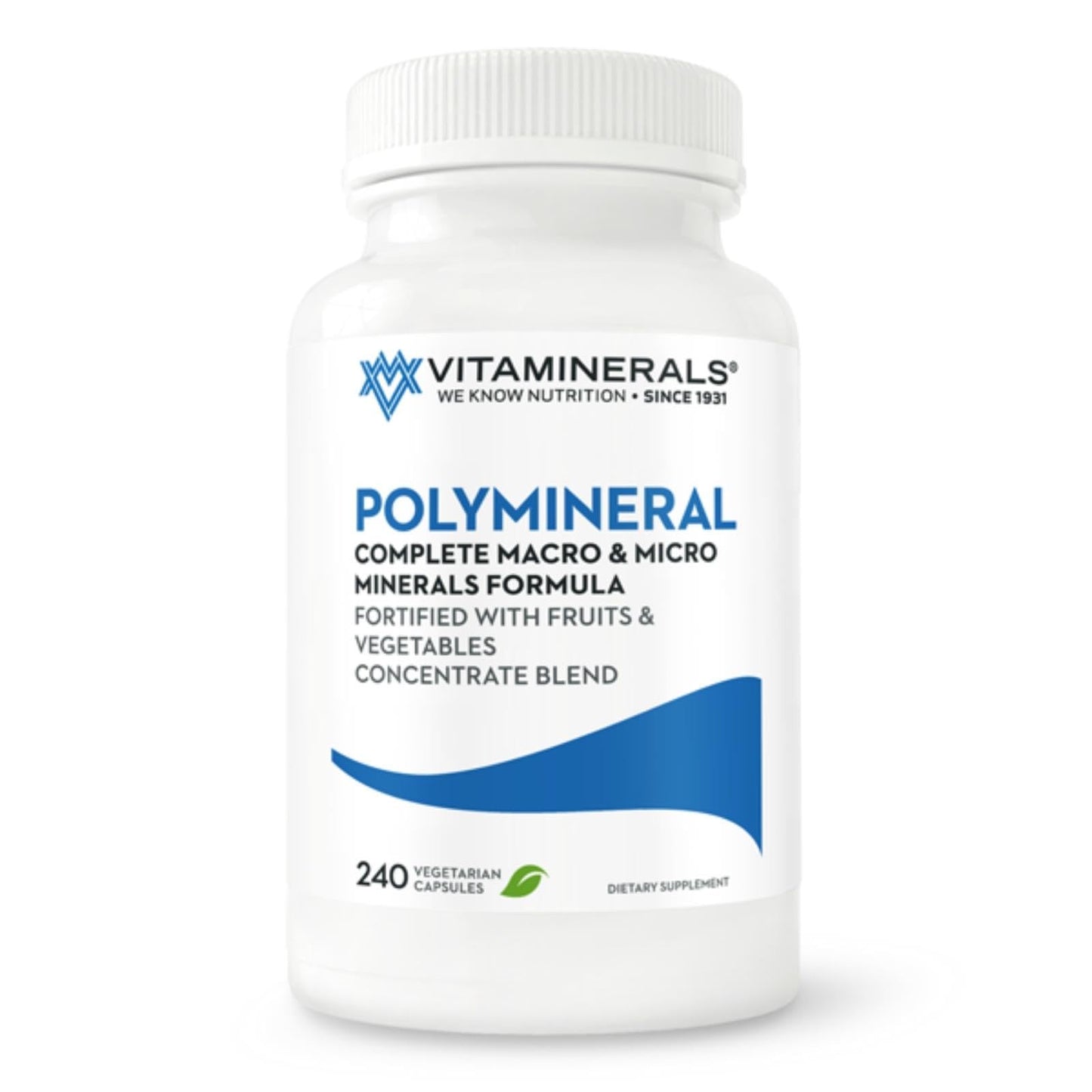 Vitaminerals 16 Polymineral Comprehensive Mineral Formula Veggie Caps 240