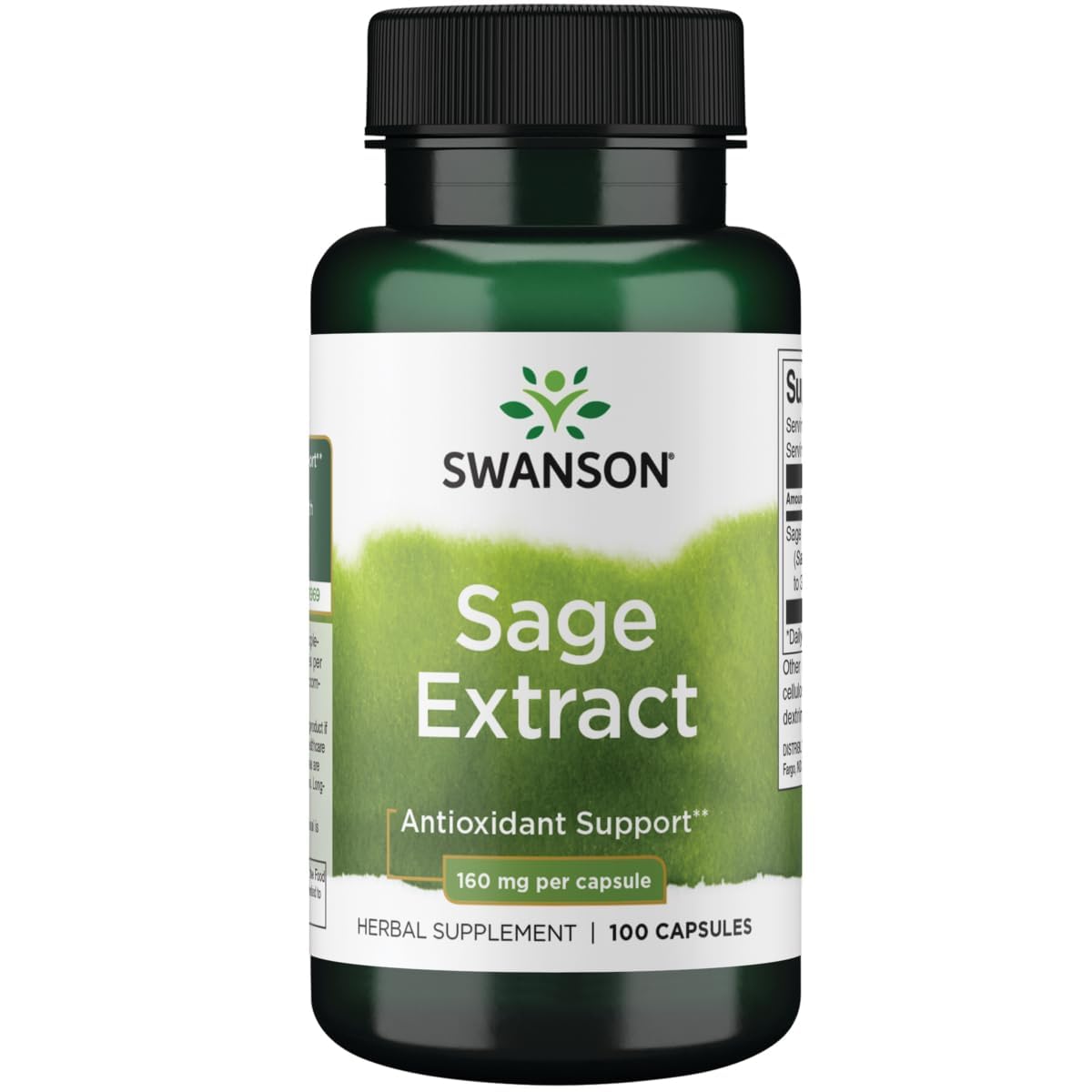 Swanson Sage Extract Capsules, 100 Count