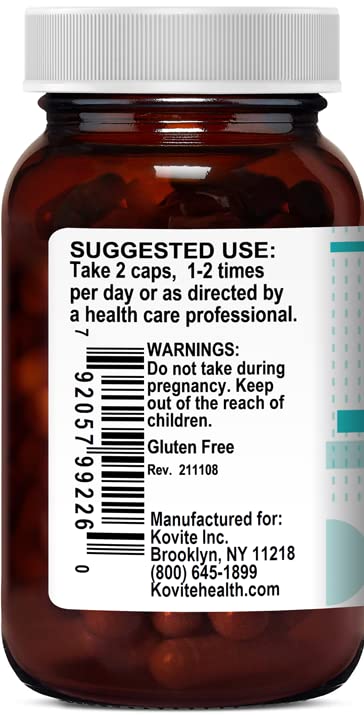 Kovite Organic Cinnamon 1000 mg per Serving Capsules, 180 Count