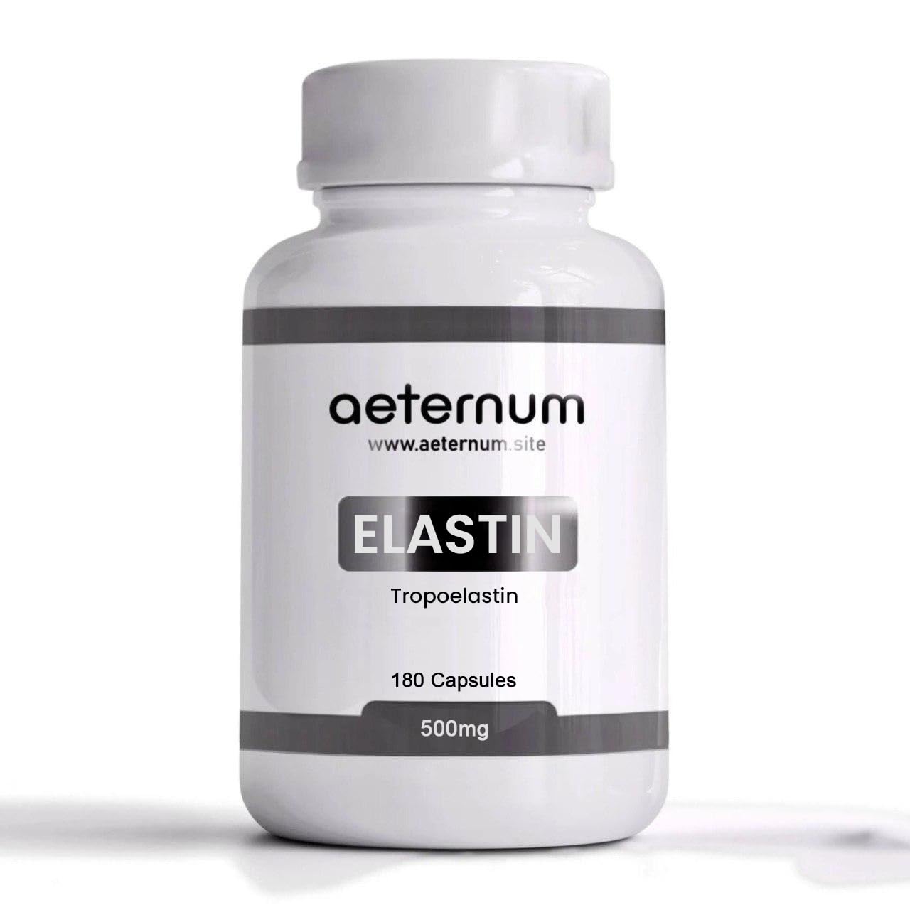 aeternum Elastin Supplement 500mg Capsule, 180 Capsules