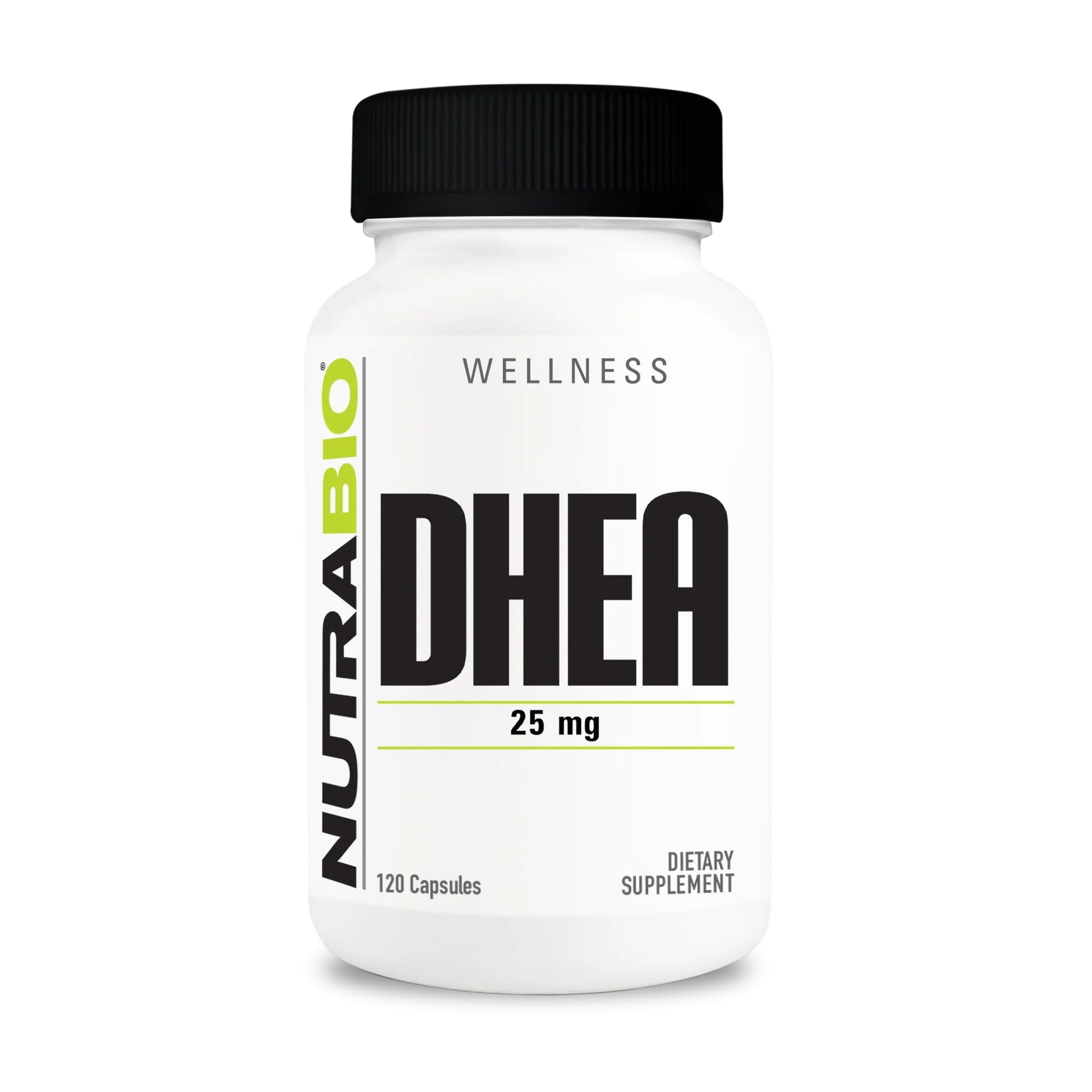 NutraBio DHEA Supplement 25 mg Capsule, 120 Capsules