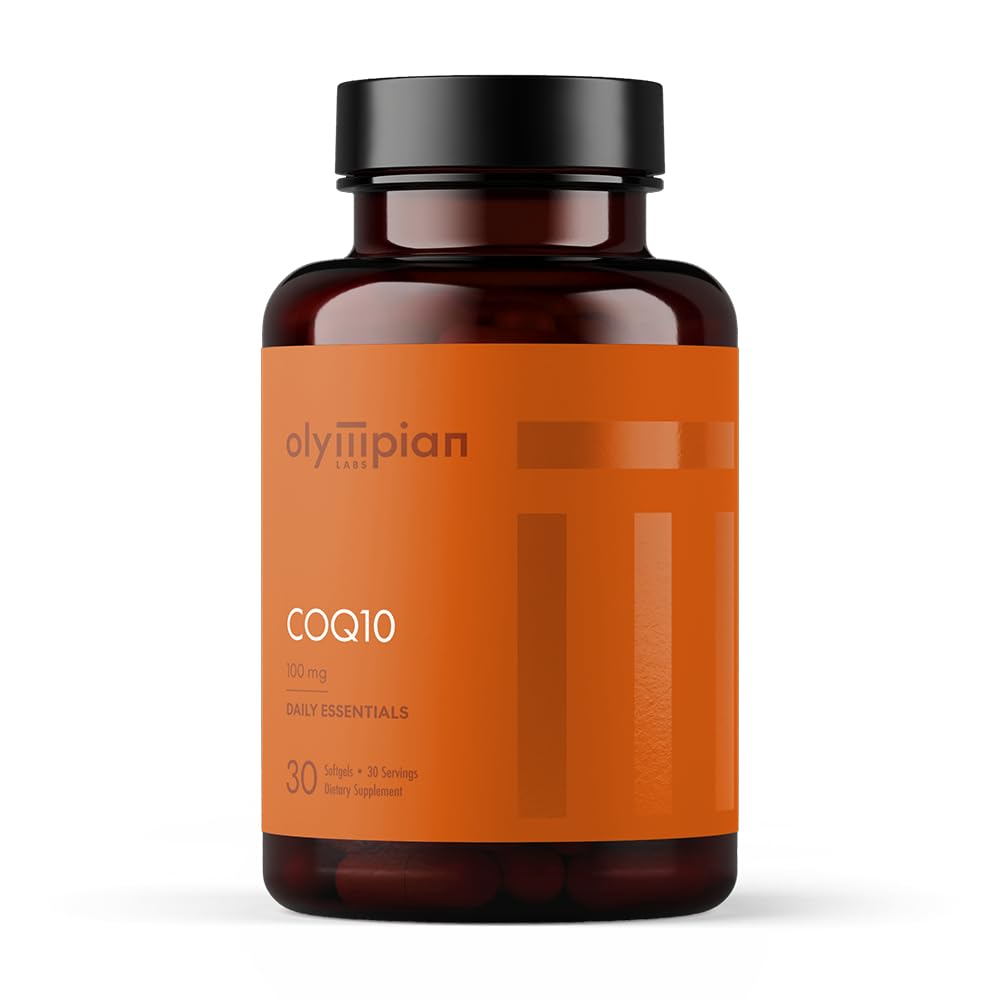 Olympian Labs CoQ10 100mg Formulated with Bioperine for Greater Absorption, Supporting Heart Health, 60 Capsules