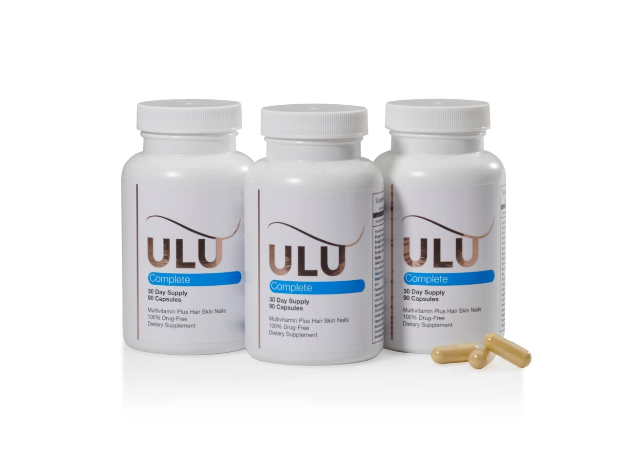 ULULIFE Complete Multivitamin for Men & Women - Hair, Nails and Skin Vitamins for Women - Biotin, Collagen, Keratin, & More - 270 Capsules, 3-Pack