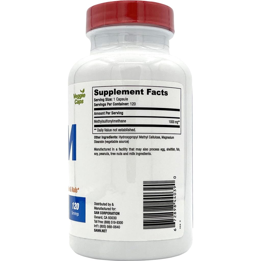 SAN MSM 1000mg Capsule, 1 Count