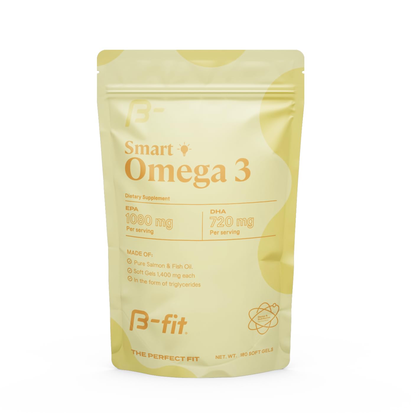 B-fit Omega 3 Fish Oil Capsule, 180 Capsules