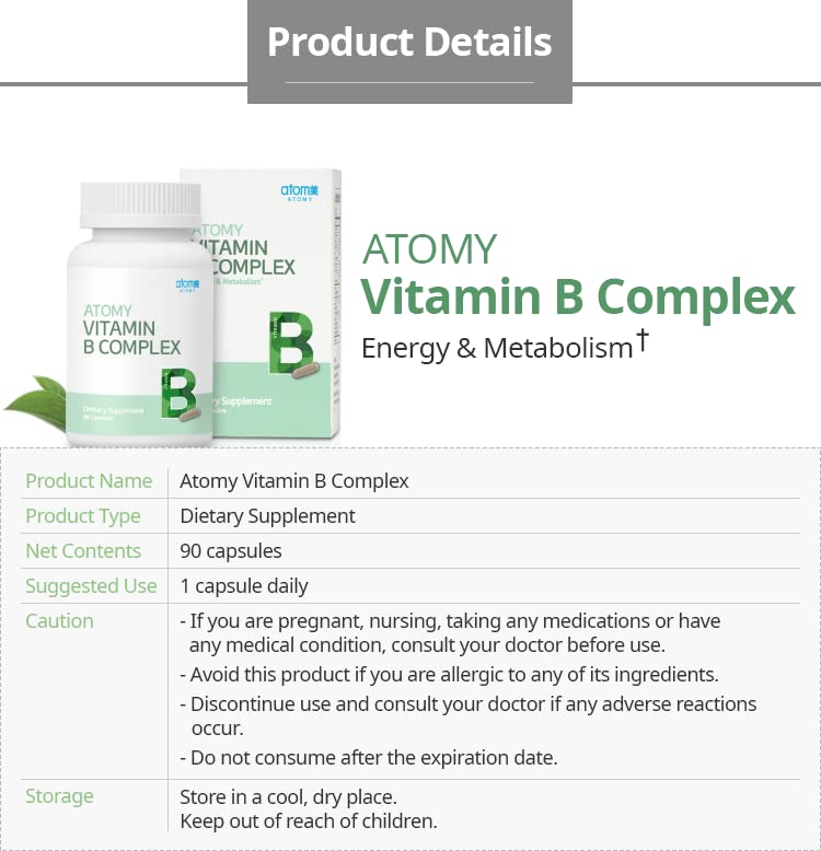 Atomy Vitamin B Complex 90 Capsules
