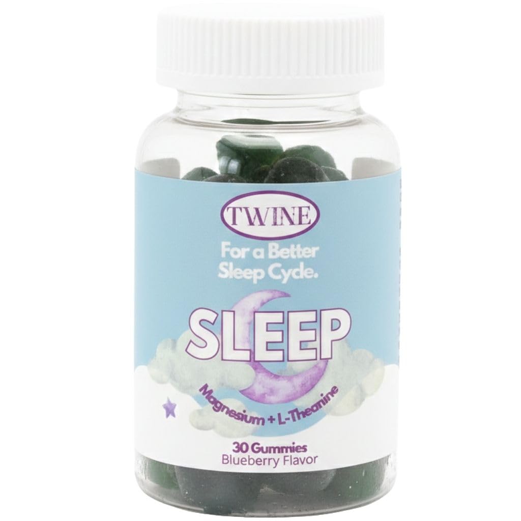 TWINE Sleep Gummies with Melatonin, L-Theanine, Magnesium Citrate, Passionflower, Chamomile and Lemon Balm 30 Gummies
