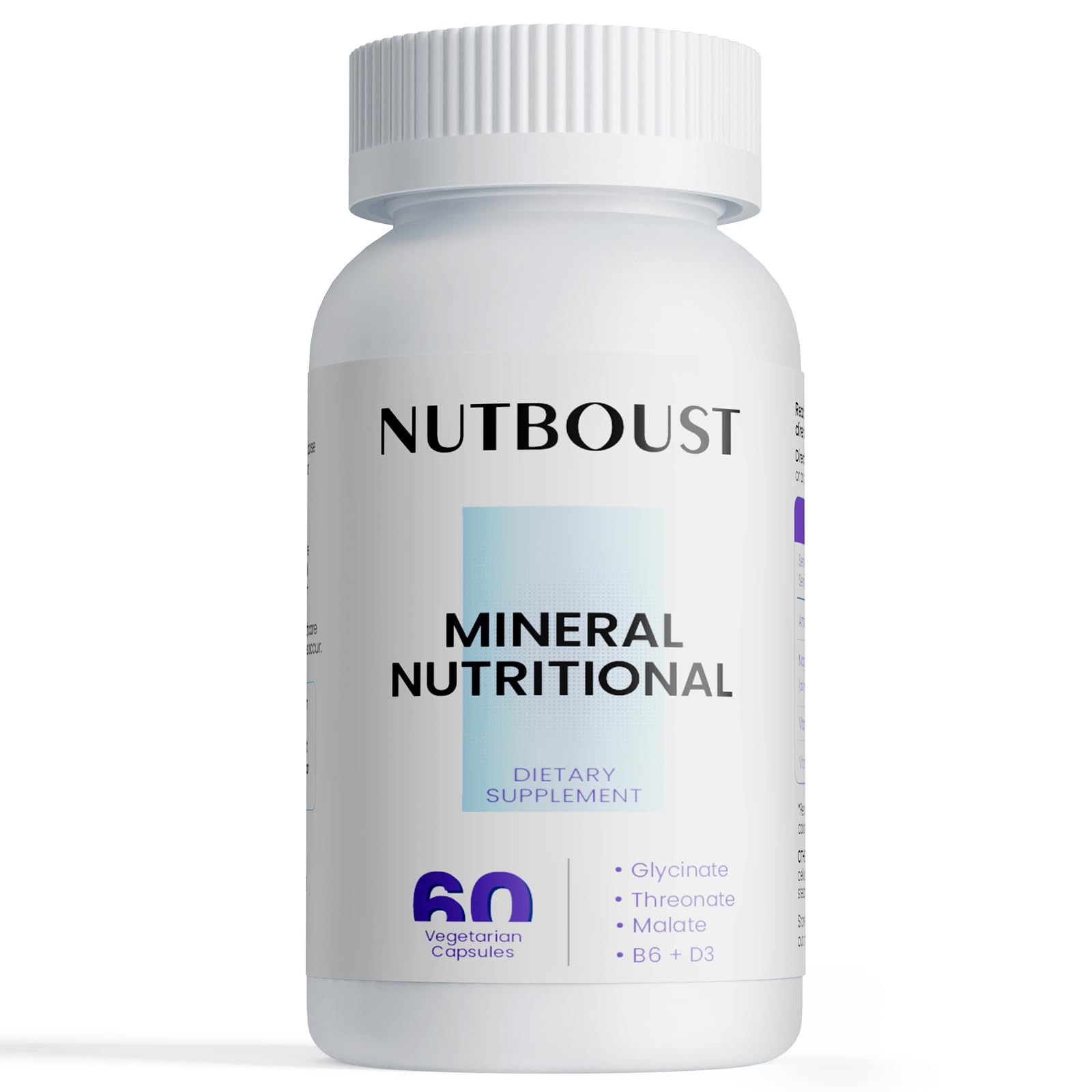 NUTBOUST Magnesium Mineral Supplement 200mg Capsule, 60 Count