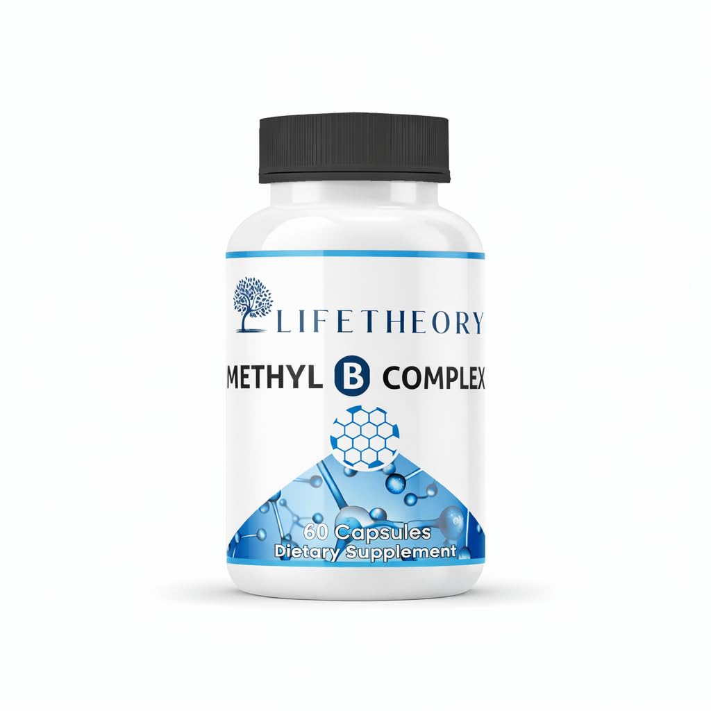 LIFETHEORY Methyl B Complex Supplement Capsules, 60 Count