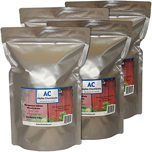 Alpha Chemicals Manganese Sulfate Monohydrate - 32% Mn Powder, 20 Pounds