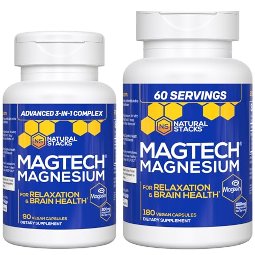 Natural Stacks Magtech Magnesium Value Bundle 270 Capsules