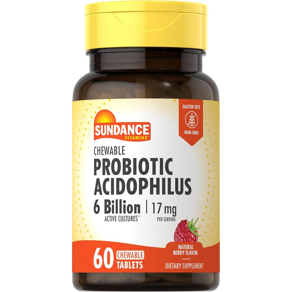 Sundance Probiotic Aciophilus 6 Billion Active Cultures Chewable 180