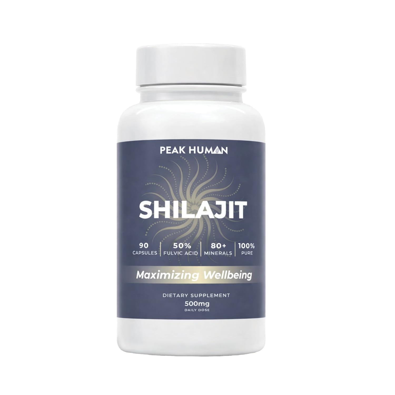 Peak Human Pure Shilajit Capsules 60 Count