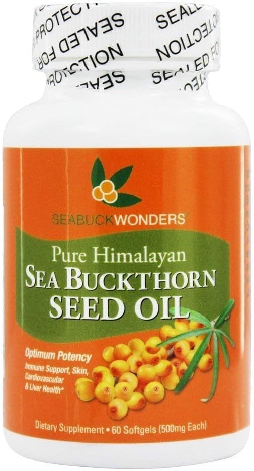 SEABUCKWONDERS Sea Buckthorn Seed Oil Softgel, 60 Softgels