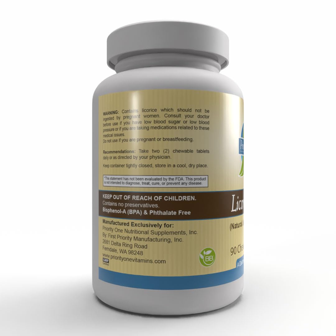 Priority One Licorice Plus Tablet 90 Count