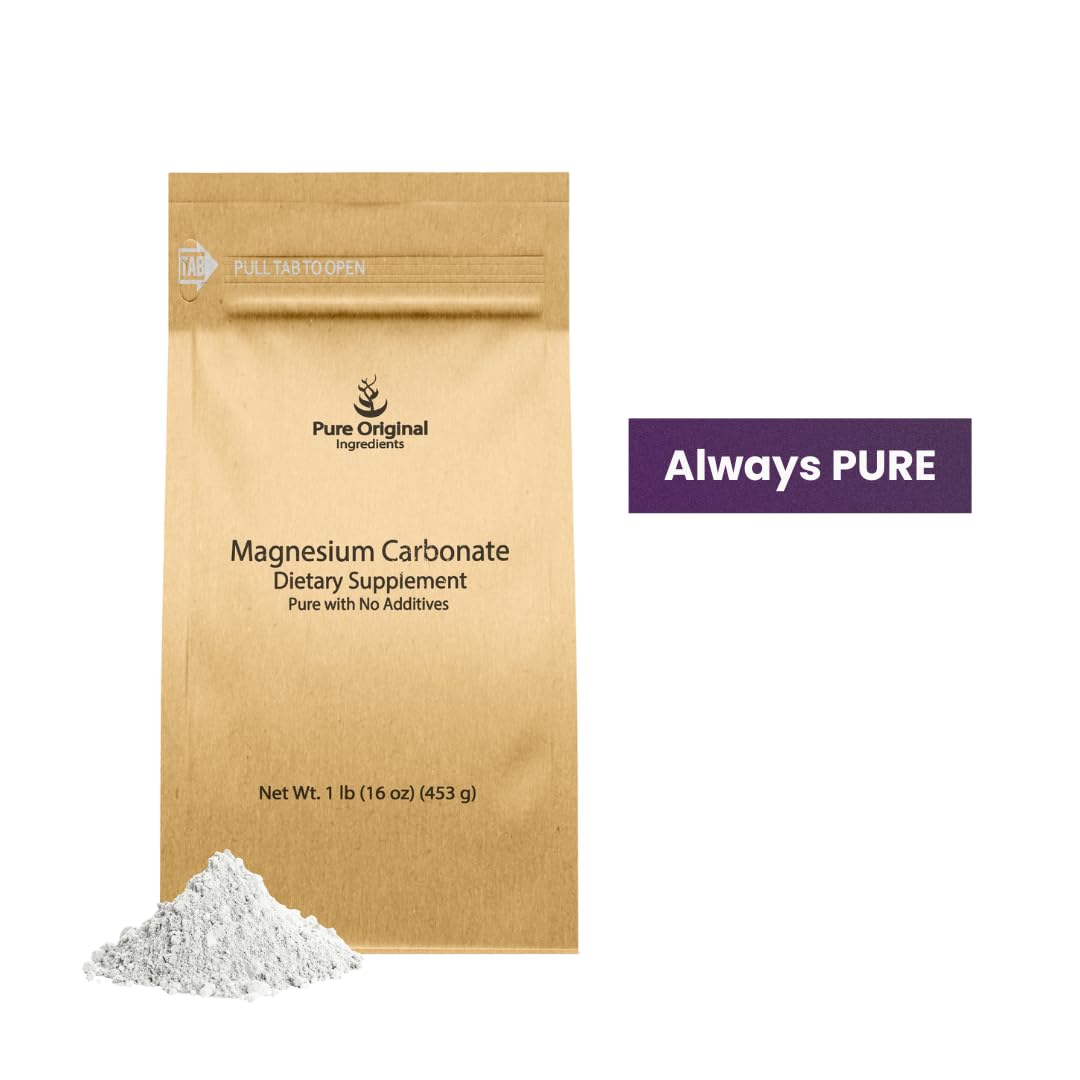 Pure Organic Ingredients Magnesium Carbonate Powder 16 oz
