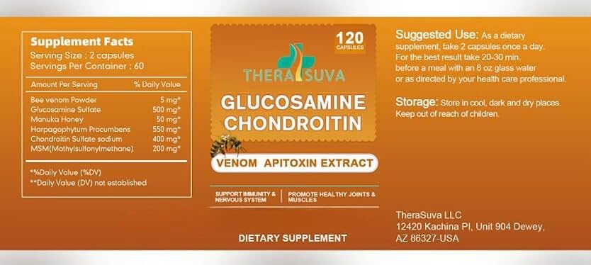TheraSuva Glucosamine Chondroitin Complex MSM Softgels 120