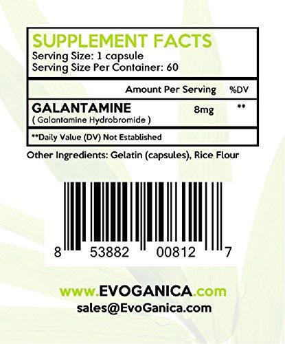 EVOGANICA Galantamine Tablet 60 Tablets