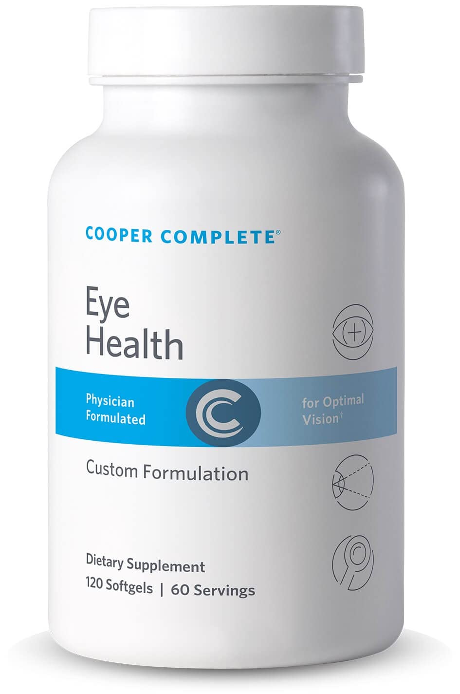 Cooper Complete Eye Health Softgels with Lutein, Meso Zeaxanthin and Zeaxanthin, Vitamin C and E, 240 Count