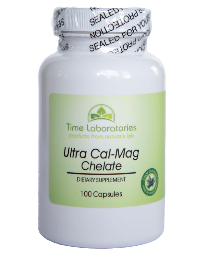 Time Laboratories Ultra Cal Mag Chelate Capsules, 1 Count