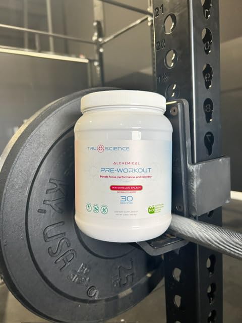 Tru Science Alchemical Pre-Workout Supplement Watermelon Splash Powder, 30 Servings
