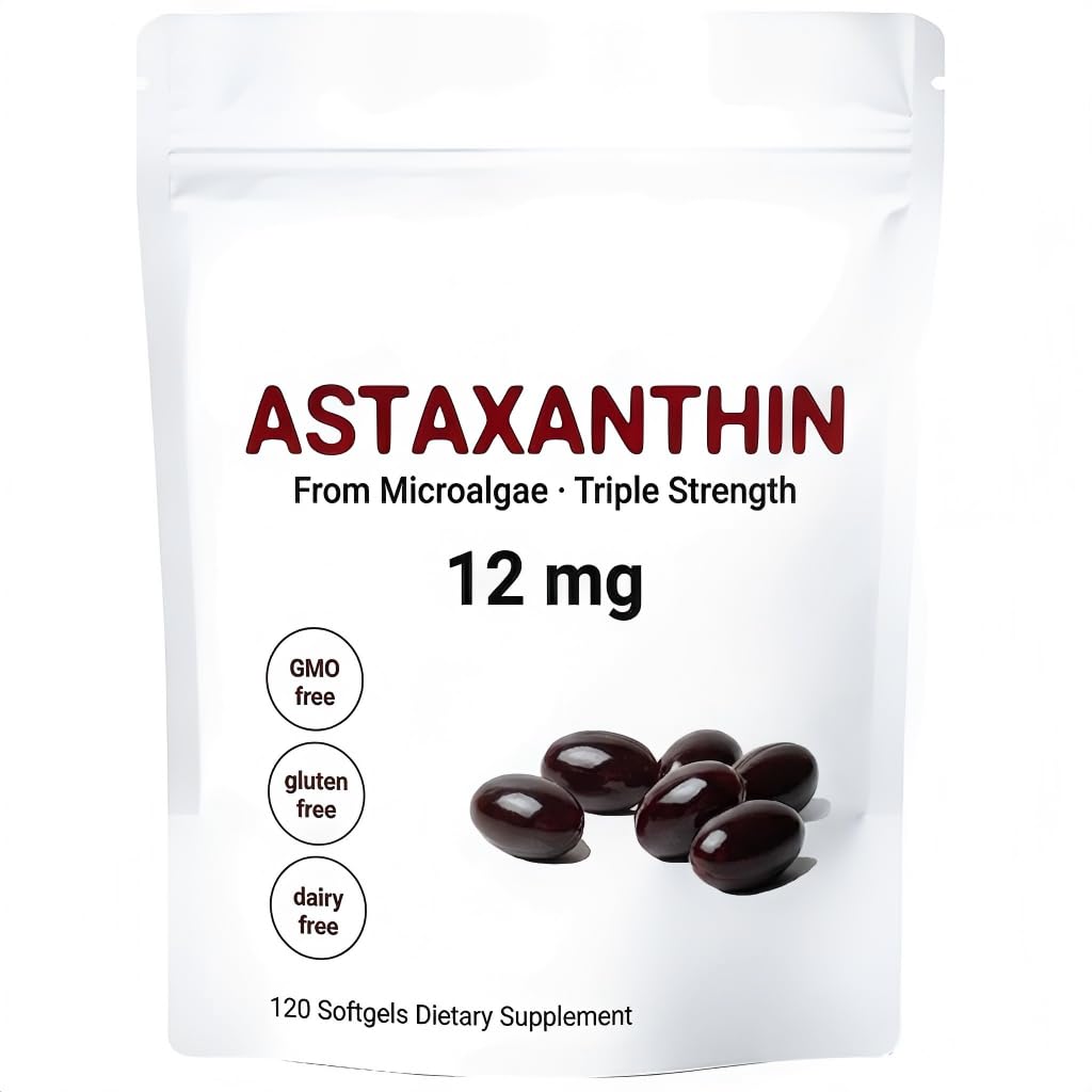 HICFRWE Astaxanthin 12mg Softgel 120-count