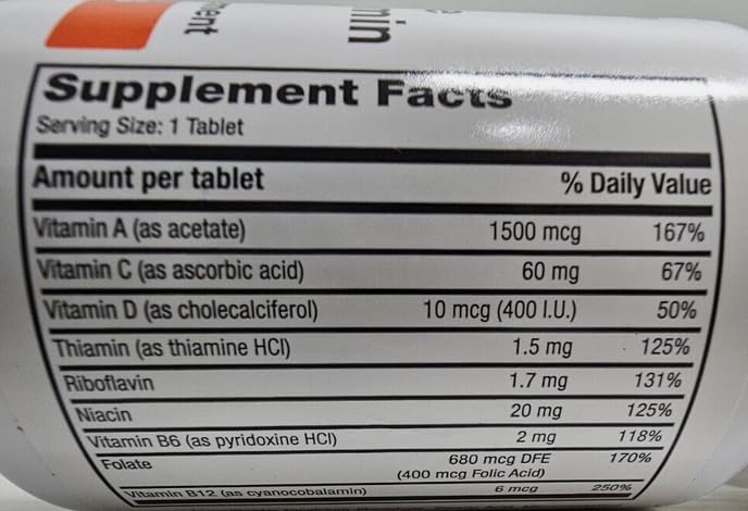AmeriCan Goods Animal Shapes Children's Multivitamin Tablets, 250 Count