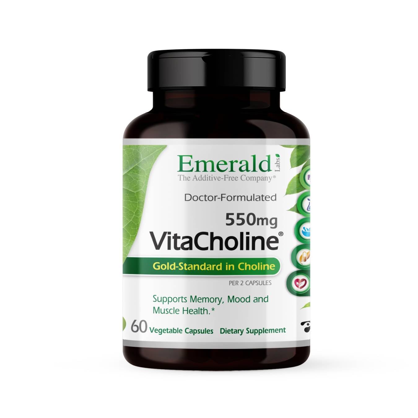 Emerald Labs VitaCholine 550 mg Capsule, 60 Count