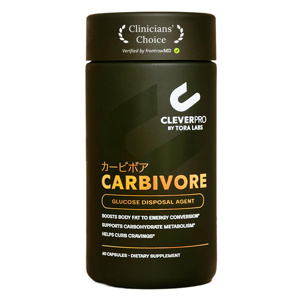 CleverPro By Tora Labs Carbivore Carbohydrate Disposal Agent (GDA) with Chromium Picolinate & Dihydroberberine (DHB) – Better Than Berberine, 60 Capsules