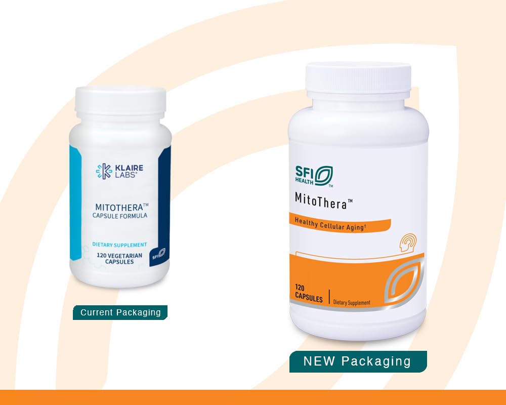 SFI Health Mitothera Capsule Formula - Mitochondrial Energy Support with Alpha-Lipoic Acid, Quercetin & CoQ10 - Soy Free, 120 Capsules