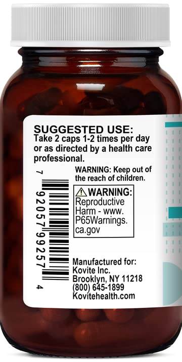 Kovite Organic Moringa 1000 mg per Serving Vegetable Capsules, 90 Count