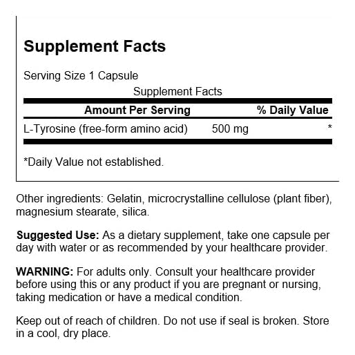 Swanson L-Tyrosine Capsule 100 Count