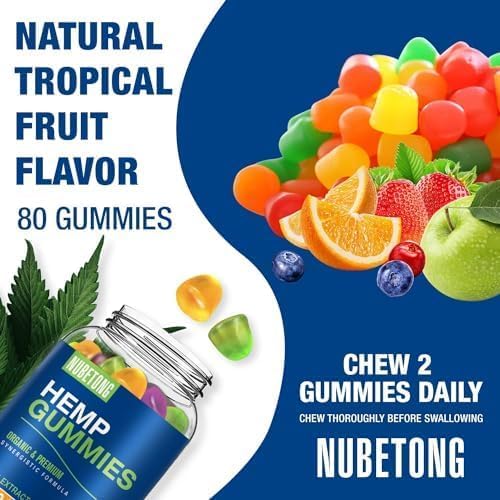 Nubetong Hemp Gummies, 160 Count
