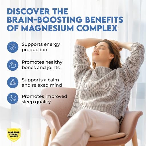 Warrior Strong Wellness Magnesium Complex Triple Blend Supplement Capsule 1 Count