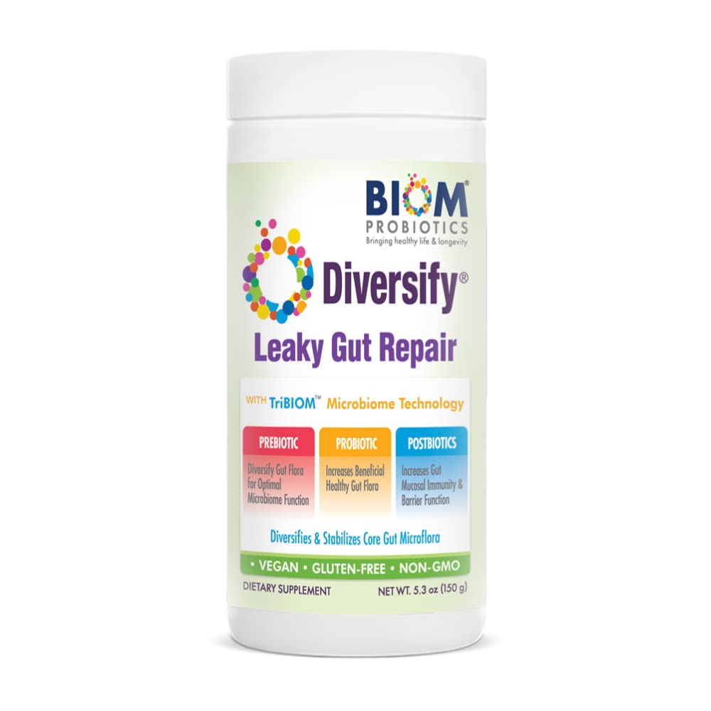 Biom Probiotics Diversify Total Gut Health Powder 1 Ounce