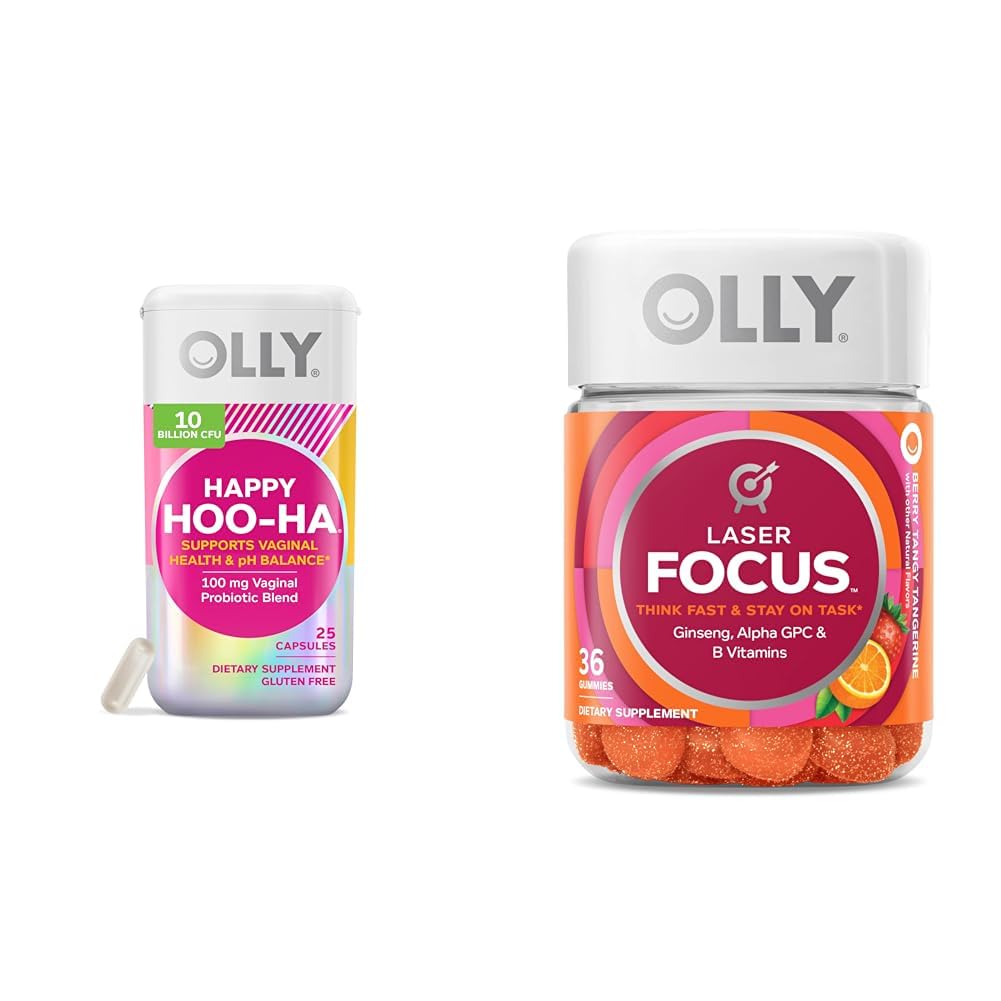 OLLY Probiotic for Women Vaginal Health Capsules, 61 Count