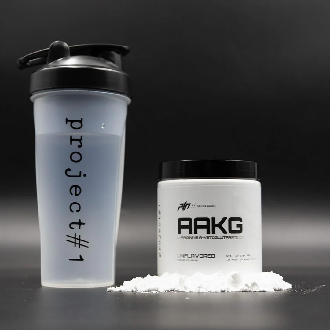 Project #1 AAKG Pre-Workout Supplement L-Arginine A-Ketoglutarate Powder 8.82 Ounce