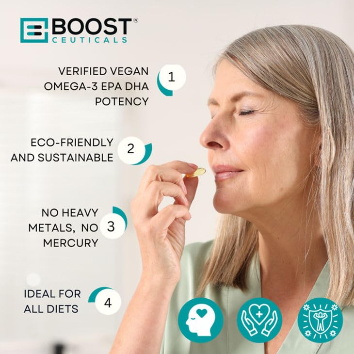 BoostCeuticals Vegan Omega-3 Softgels 60-Count