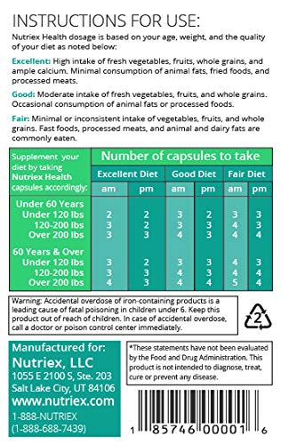 Nutriex Health Comprehensive Multivitamin Supplement Capsules 210 Count