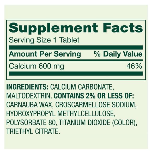 H4U Calcium 600 mg Bone Health Dietary Supplement Tablet, 300 Count