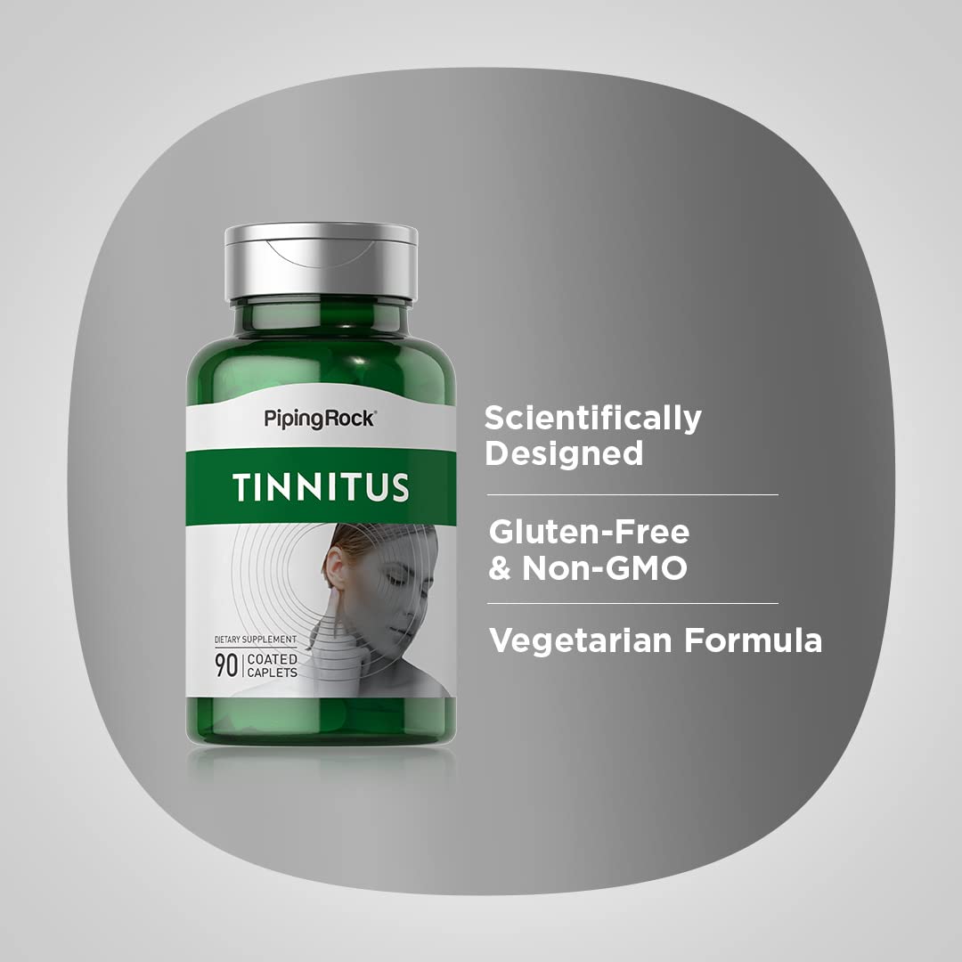 Piping Rock Tinnitus Supplement Caplet, 90 Count