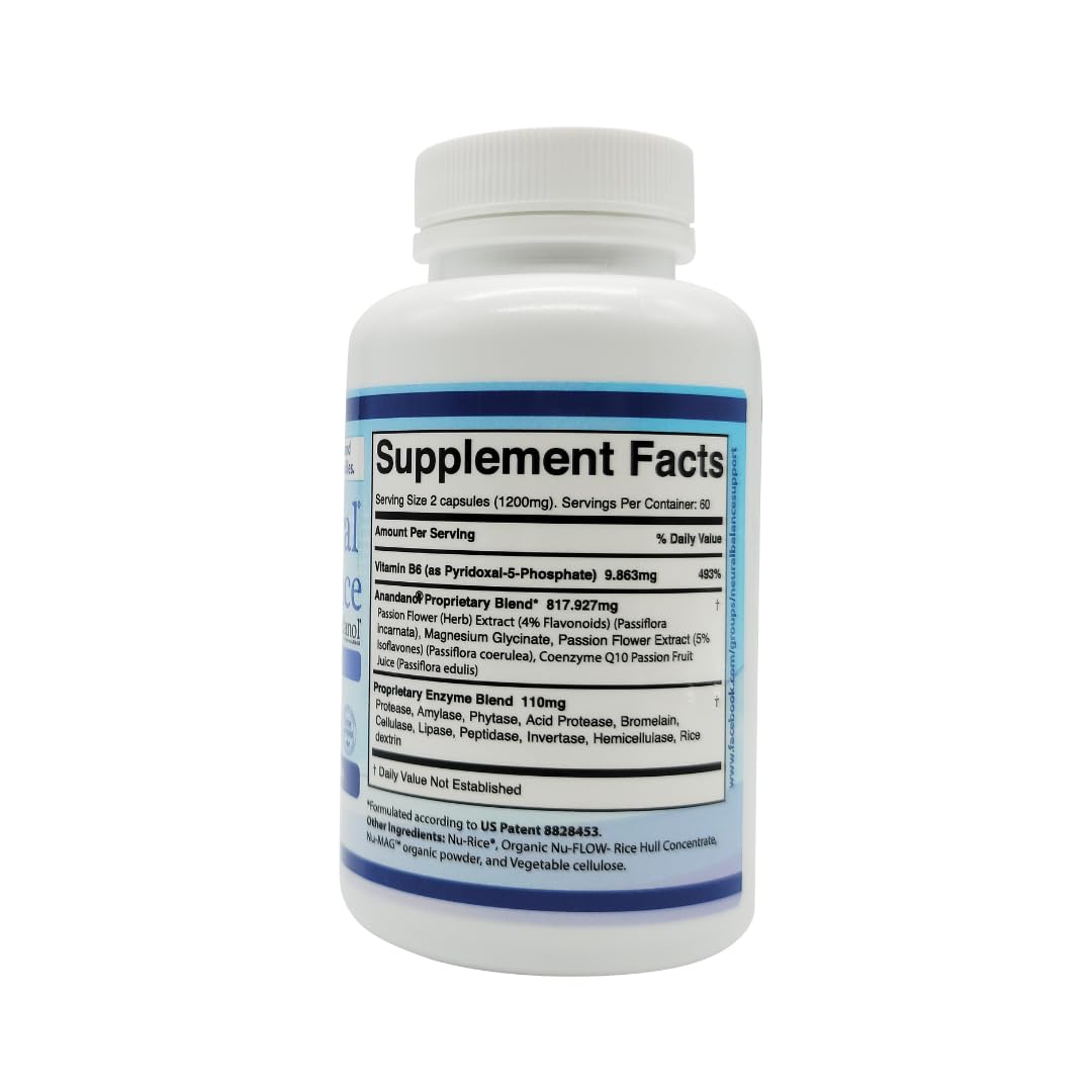 NEURAL BALANCE Anandanol with Proprietary Digestive Enzyme Blend Capsule, 1 Count