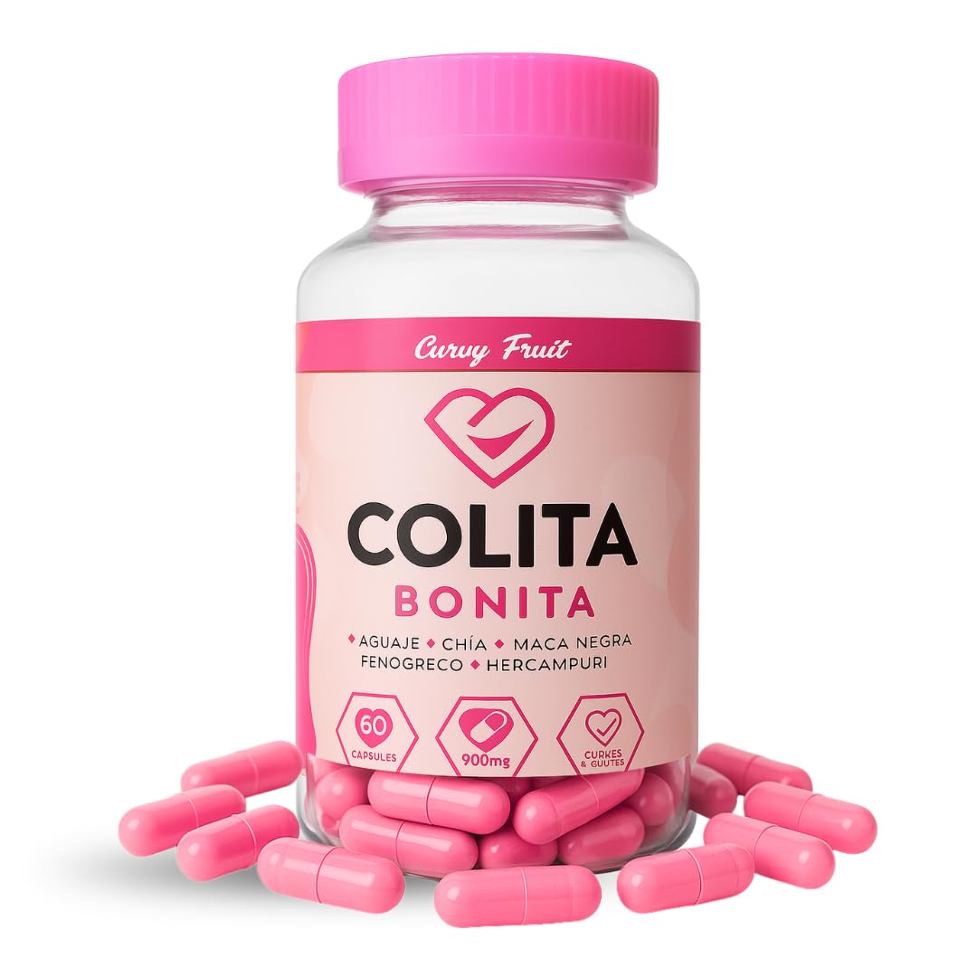 Curvy Fruit Colita Bonita Curves Support Aguaje, Maca & Fenugreek Capsules – Body Shape & Feminine Balance Support – Natural Wellness Formula, 60 Capsules