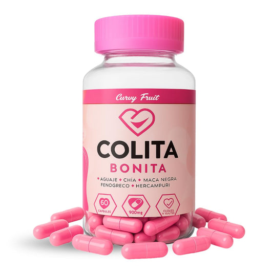 Curvy Fruit Colita Bonita Curves Support Aguaje, Maca & Fenugreek Capsules – Body Shape & Feminine Balance Support – Natural Wellness Formula, 60 Capsules